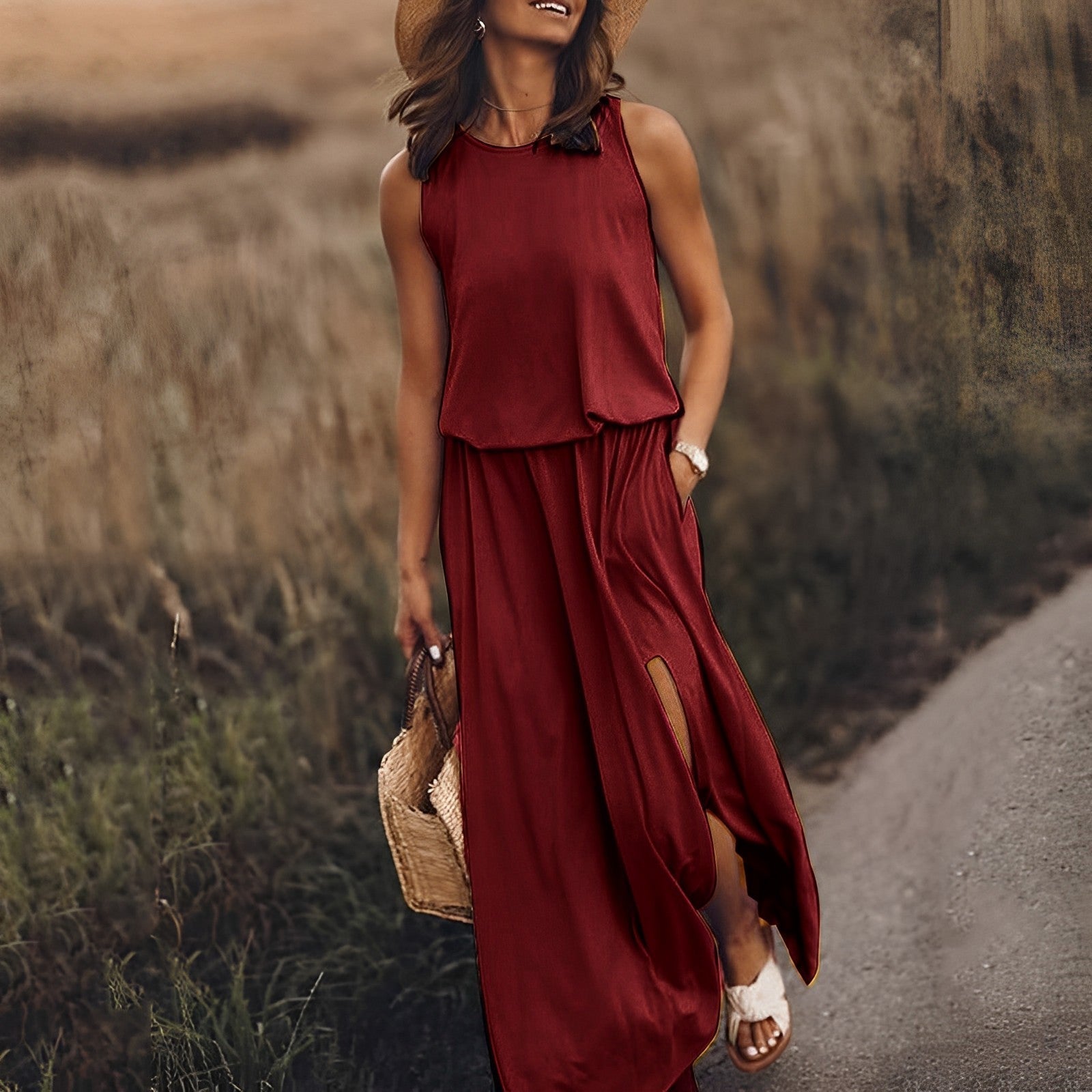 Elegantes Maxikleid für Damen – Atemberaubendes Sommer Kleid Lang-1