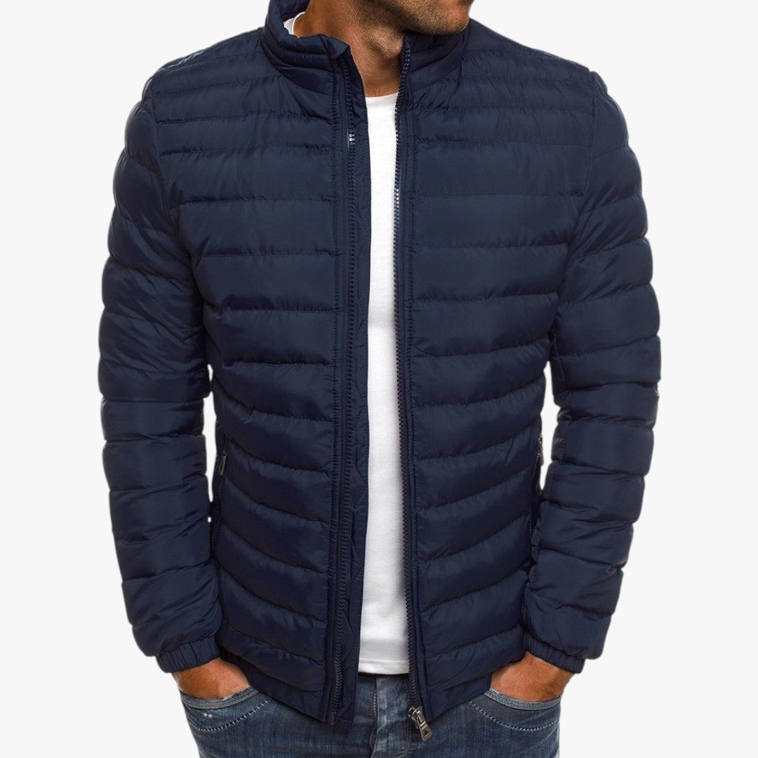 Herren Stepp Daunenjacke mit Reißverschluss | Winter