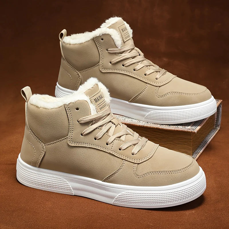 Hohe Herren Winterschuhe | mit Schnürung und Futter