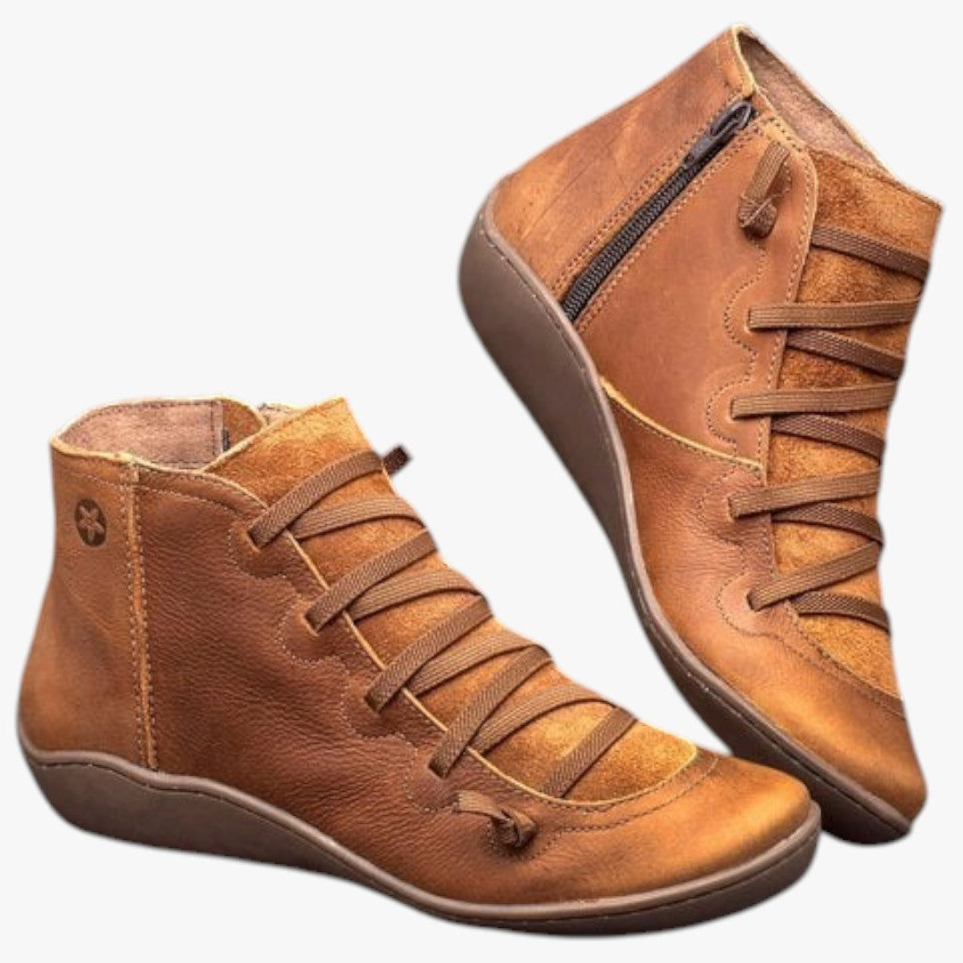Damen Winterstiefel mit seitlichem Reißverschluss | Hohe Winterschuhe