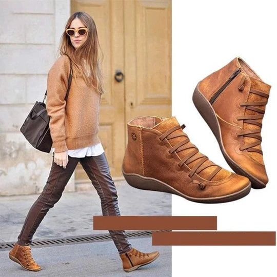 Damen Winterstiefel mit seitlichem Reißverschluss | Hohe Winterschuhe