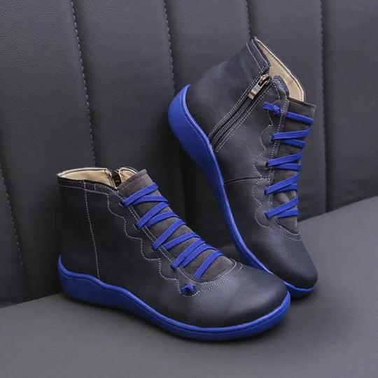 Damen Winterstiefel mit seitlichem Reißverschluss | Hohe Winterschuhe