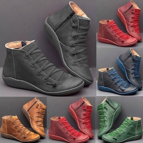 Damen Winterstiefel mit seitlichem Reißverschluss | Hohe Winterschuhe