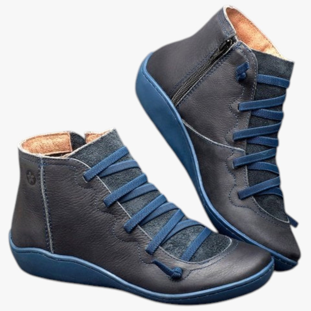 Damen Winterstiefel mit seitlichem Reißverschluss | Hohe Winterschuhe