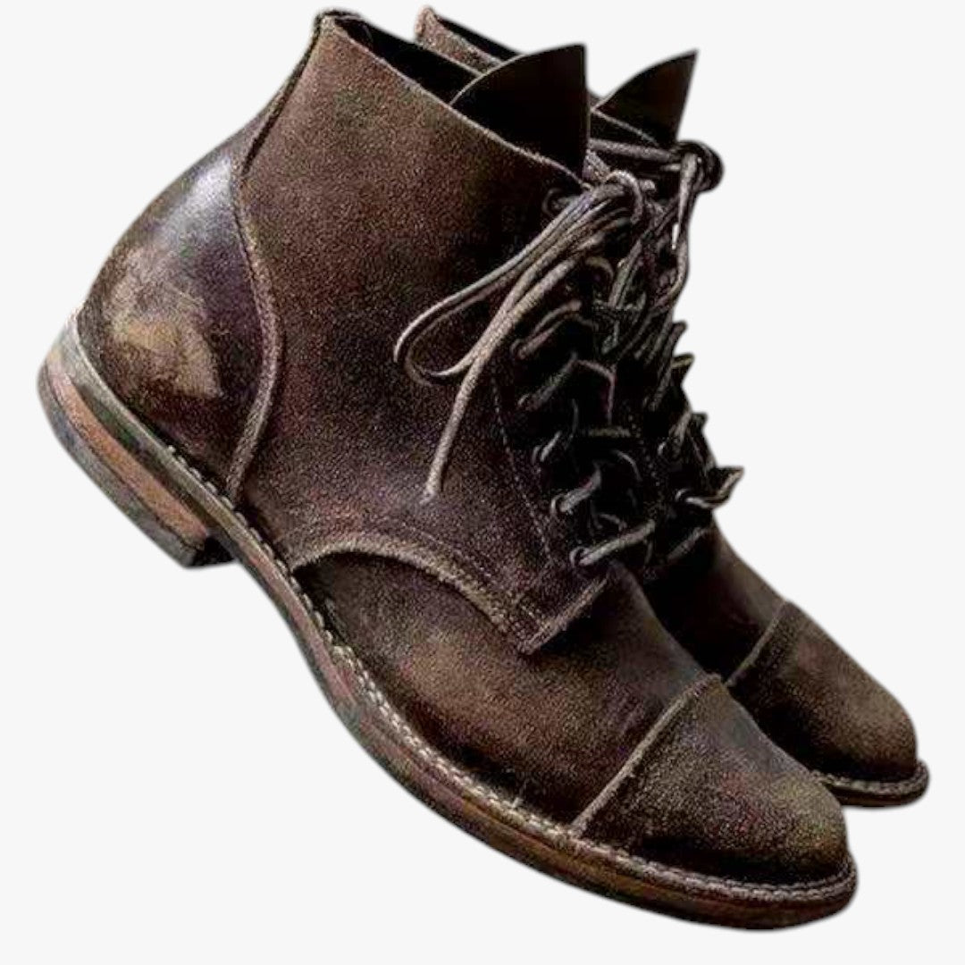 Hohe Herren Winterschuhe mit Schnürsenkeln