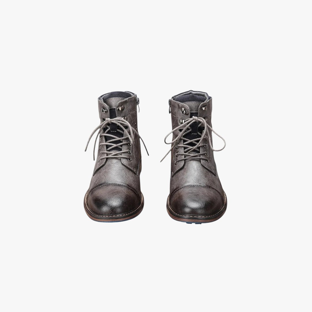 Herren Vintage Winterstiefel mit Reißverschluss | Schuhe Mit Schnürung