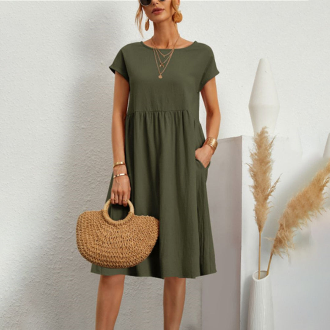 Variant image for Elegantes Damenkleid Blau für Sommer – Ideal für verschiedene Anlässe, Hochwertiges Polyester, Bequeme Passform-51