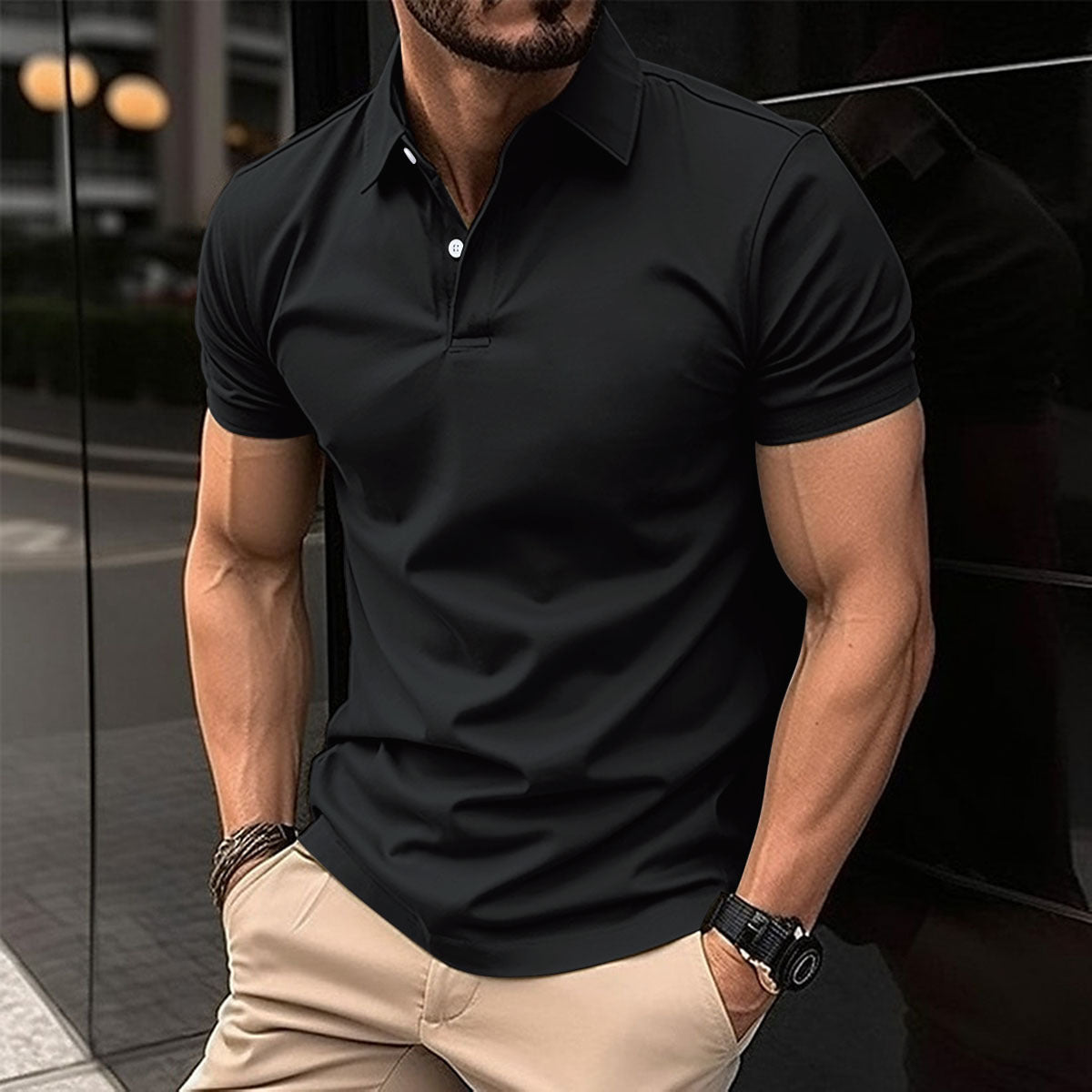 Klassisches Herren Polo Shirt