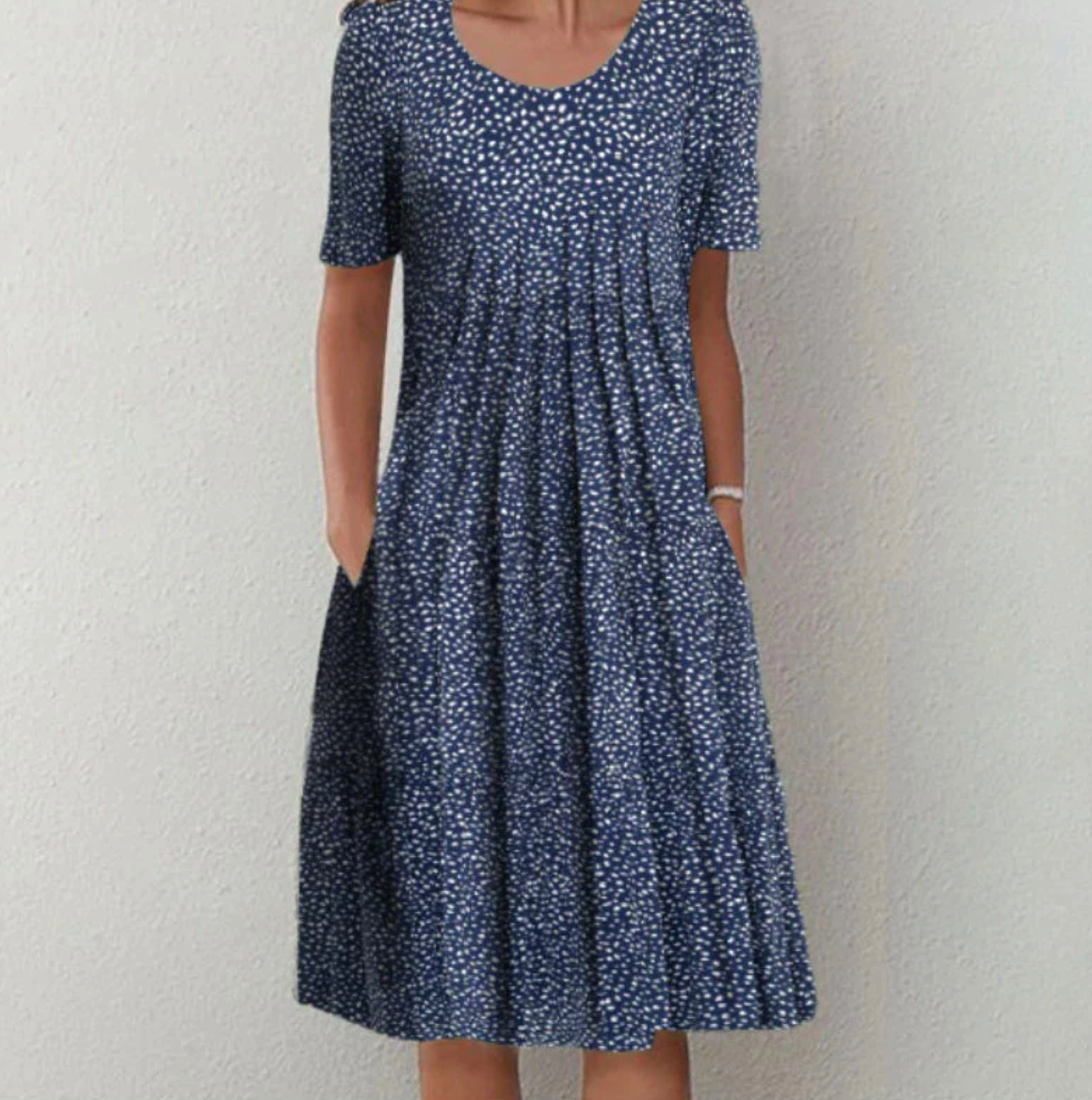 Lässiges Damen midi Sommerkleid mit Blumenmuster