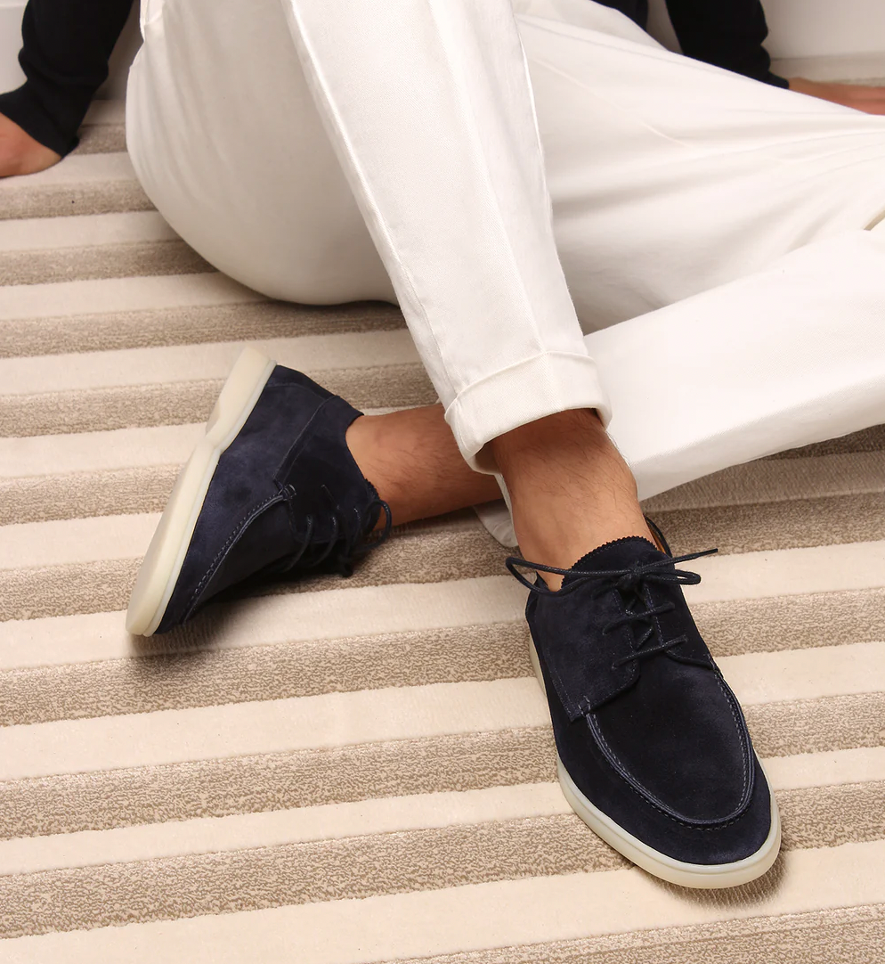 Sportlich-Eleganter Freizeit Schuh für Herren - Velour