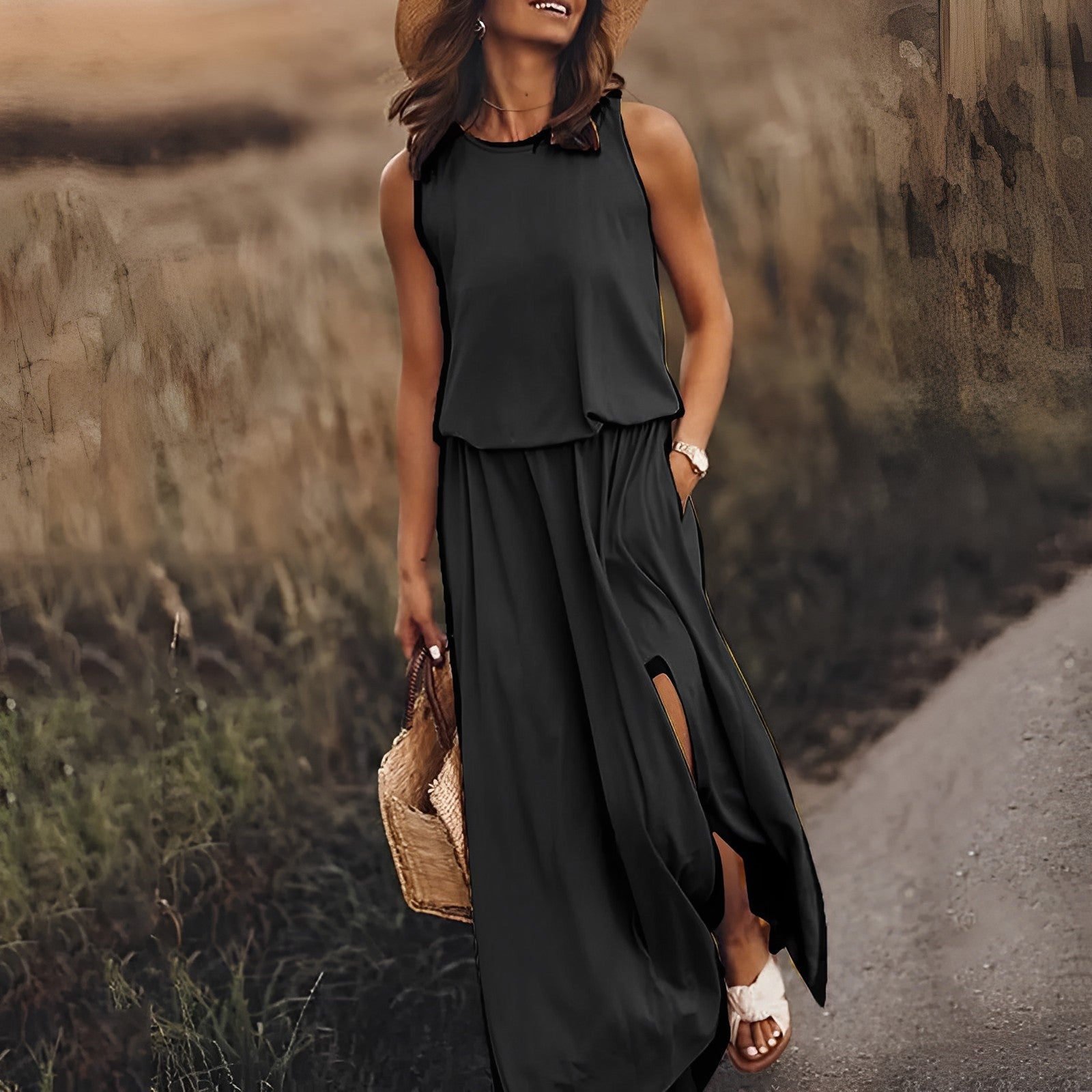 Elegantes Maxikleid für Damen – Atemberaubendes Sommer Kleid Lang-2