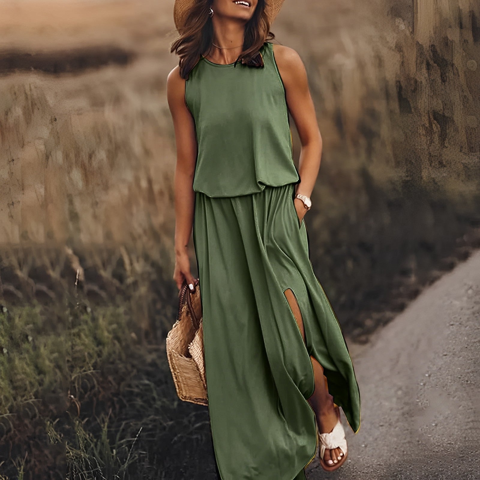Variant image for Elegantes Maxikleid für Damen – Atemberaubendes Sommer Kleid Lang-17
