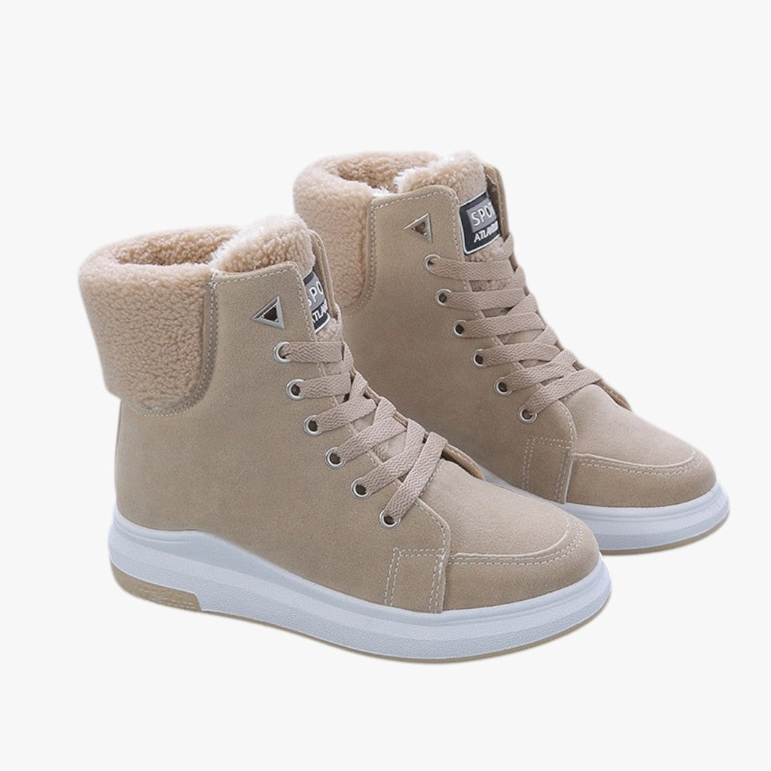 Gefütterte Damen Winterstiefel | Hohe Schuhe mit Futter