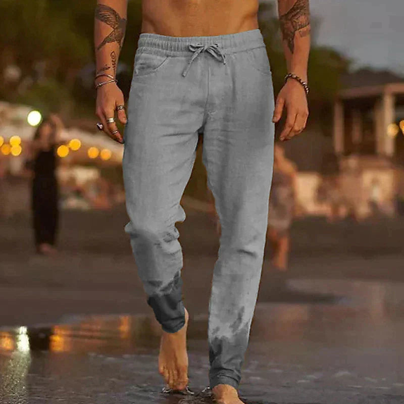 Herren Leichte Sommer Hose | Leinen Strand