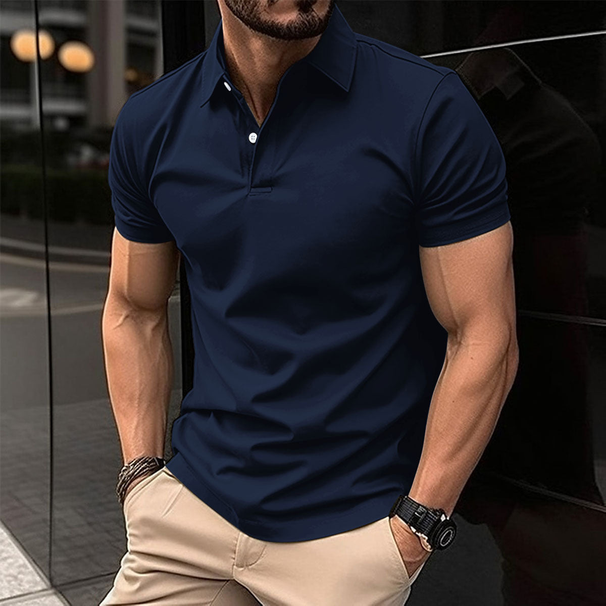 Klassisches Herren Polo Shirt