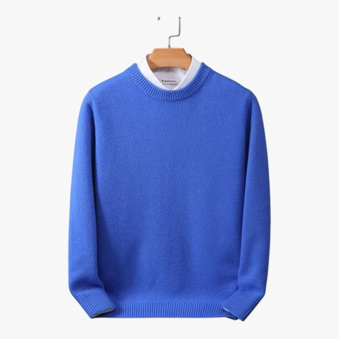 Herren Strickpullover mit Rundhalsausschnitt