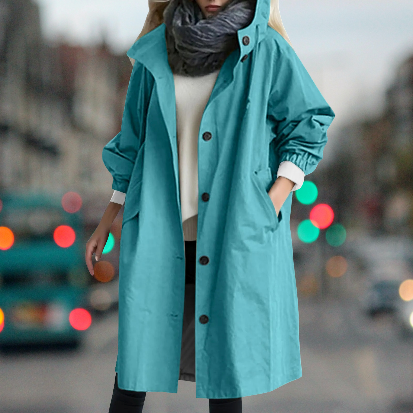 Damen lässiger Trenchcoat | Übergangsjacke