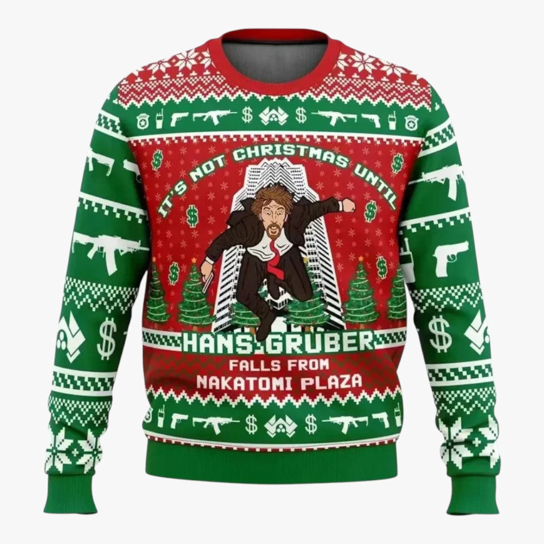 Herren Winter Weihnachtspullover mit Aufdruck