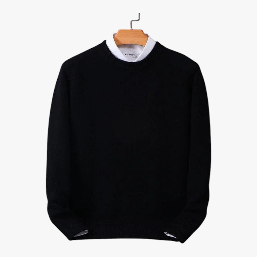 Herren Strickpullover mit Rundhalsausschnitt