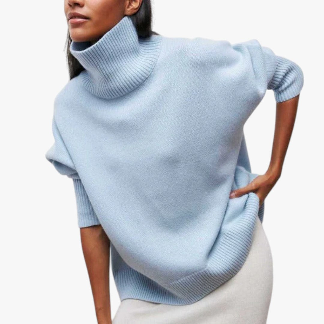 Damen Rollkragenpullover mit hohem Kragen | Lang