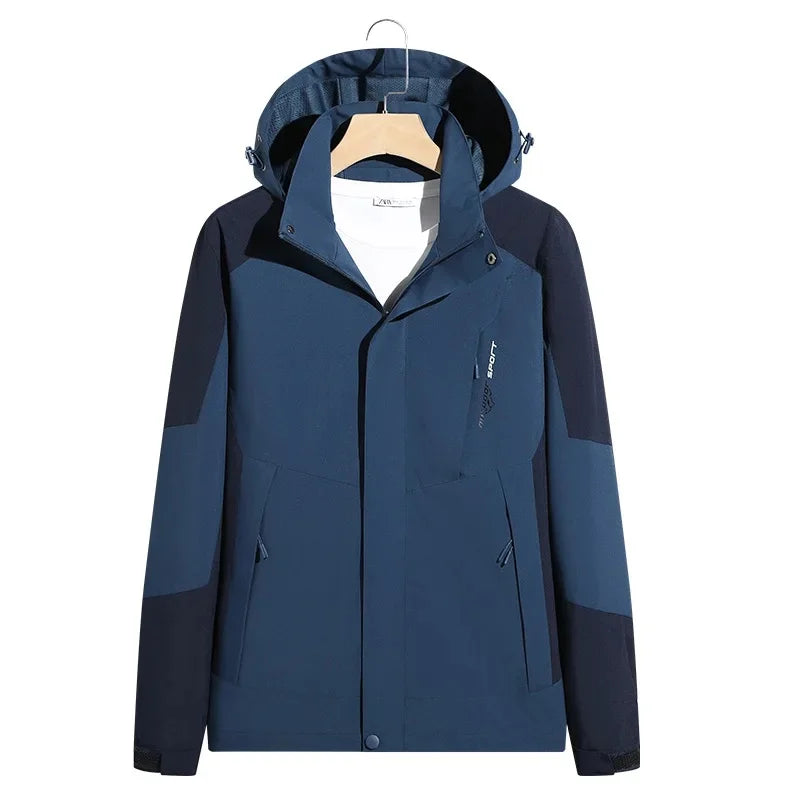 Karierte Winter Skijacke mit Kapuze | Unisex