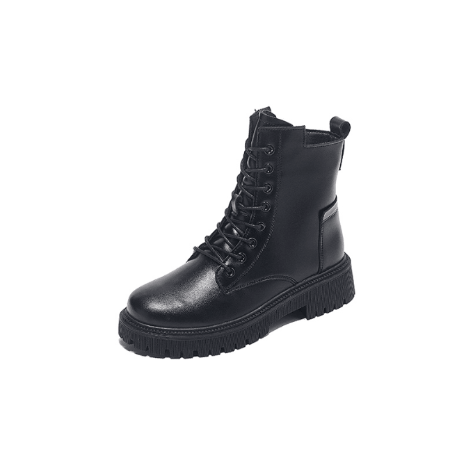 Hohe Damen Winterstiefel mit Futter und dicker Sohle