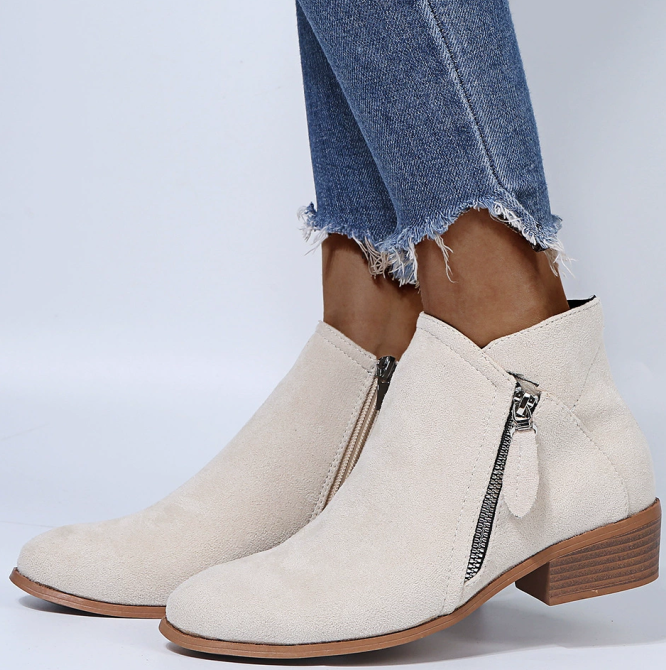 Damen Winterstiefel mit Reißverschluss | kurz