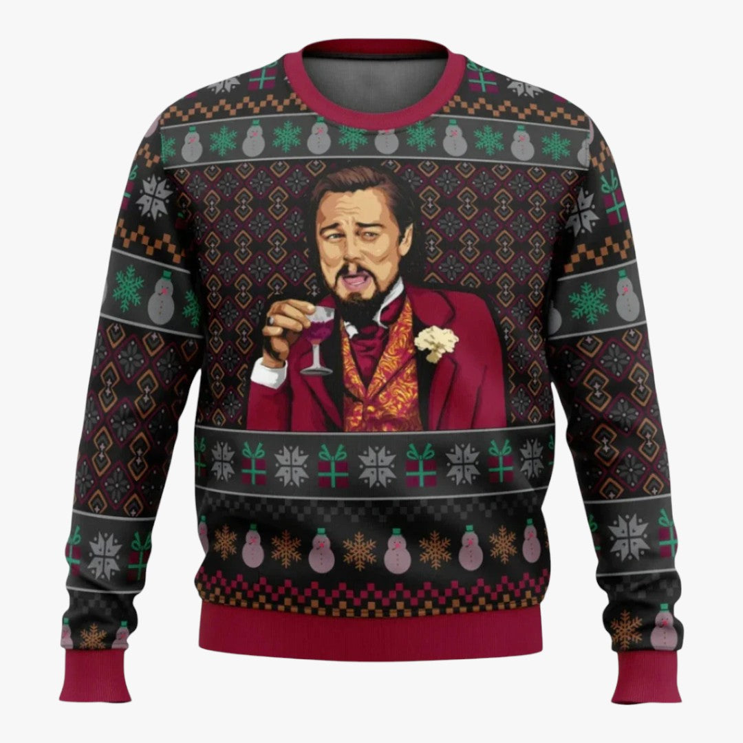 Herren Winter Weihnachtspullover mit Print | Rundhals