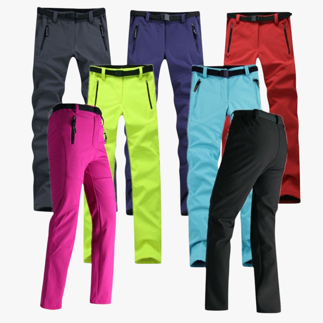 Warme Damen-Skihose mit Gürtel | Winter-Wanderhose