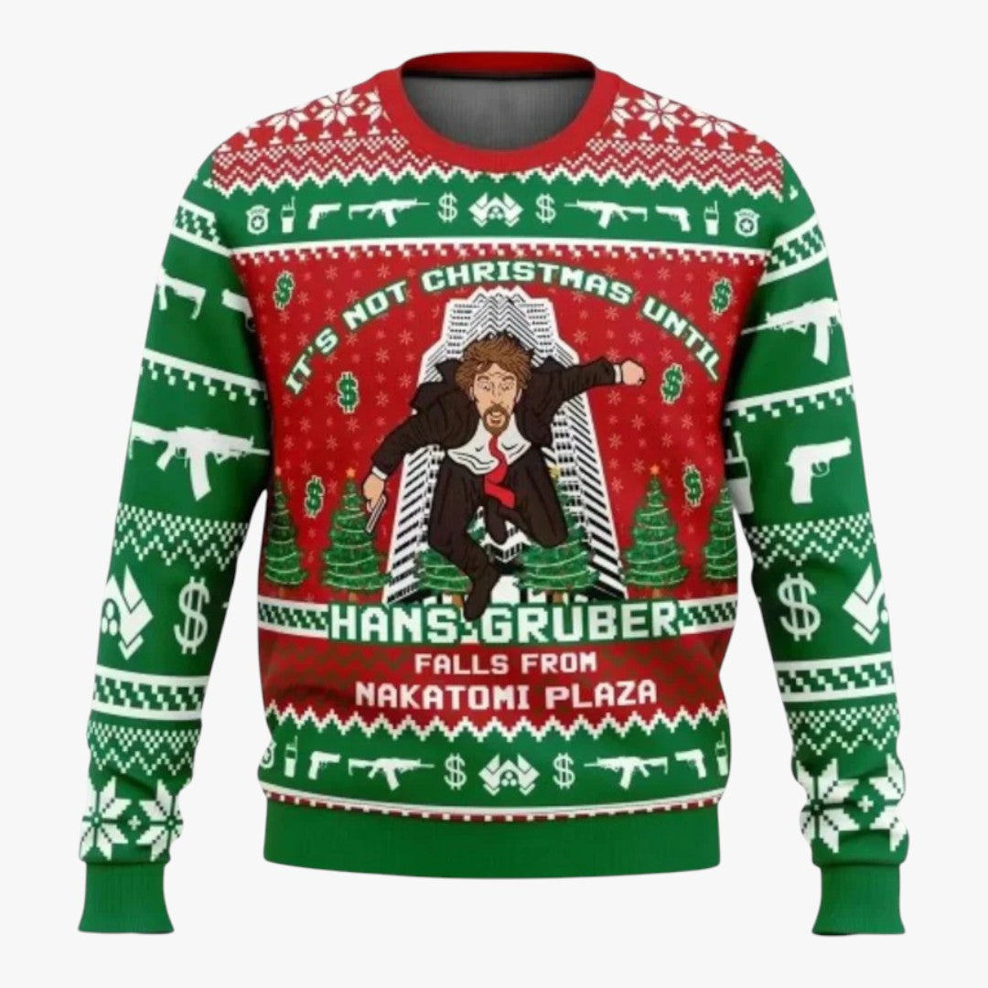 Herren Winter Weihnachtspullover mit Aufdruck