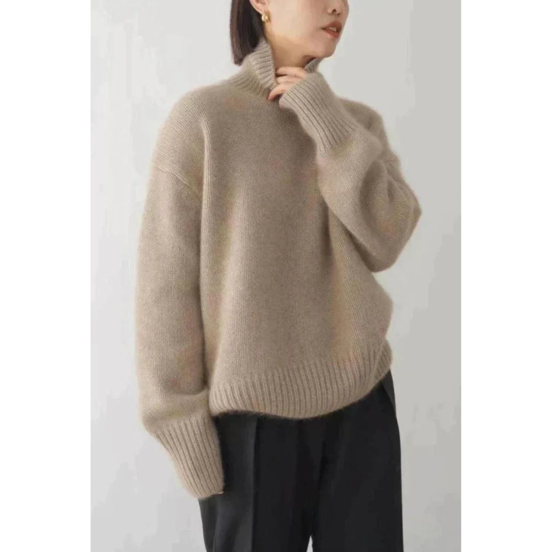 Damen Strick Rollkragenpullover | Oversize