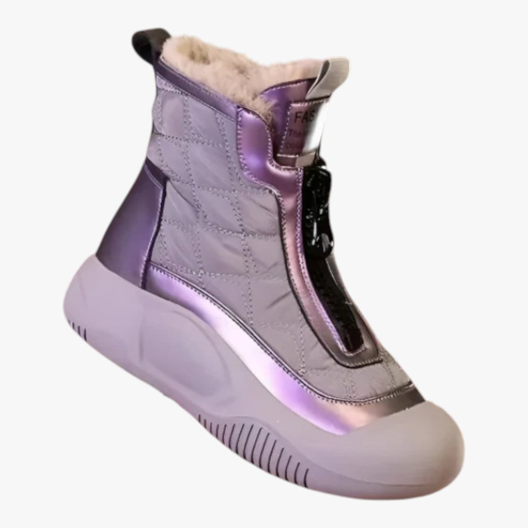 Damen Winter Schneestiefel mit Futter | Reißverschluss