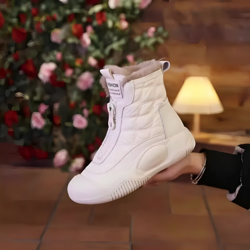 Damen Winter Schneestiefel mit Futter | Reißverschluss