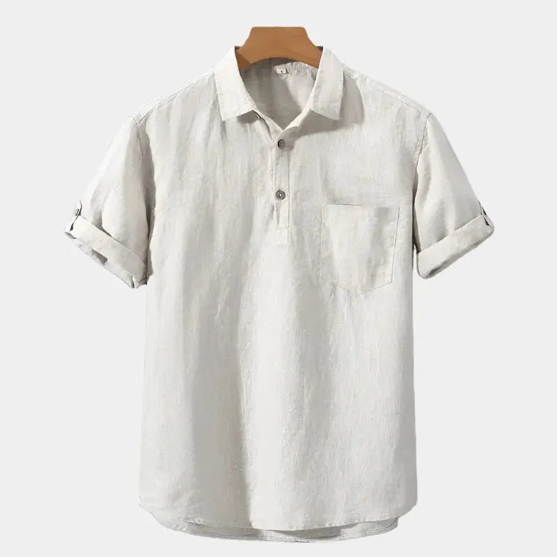 ZVNT shirt Essentielles Leinenhemd für Herren – Atmungsaktiv & Stilvoll