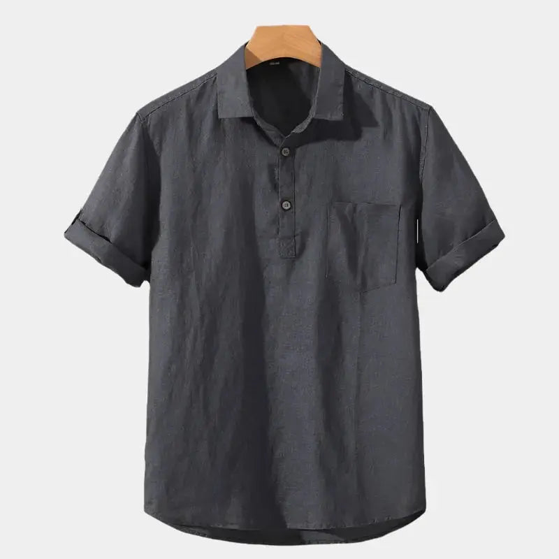 ZVNT shirt Essentielles Leinenhemd für Herren – Atmungsaktiv & Stilvoll