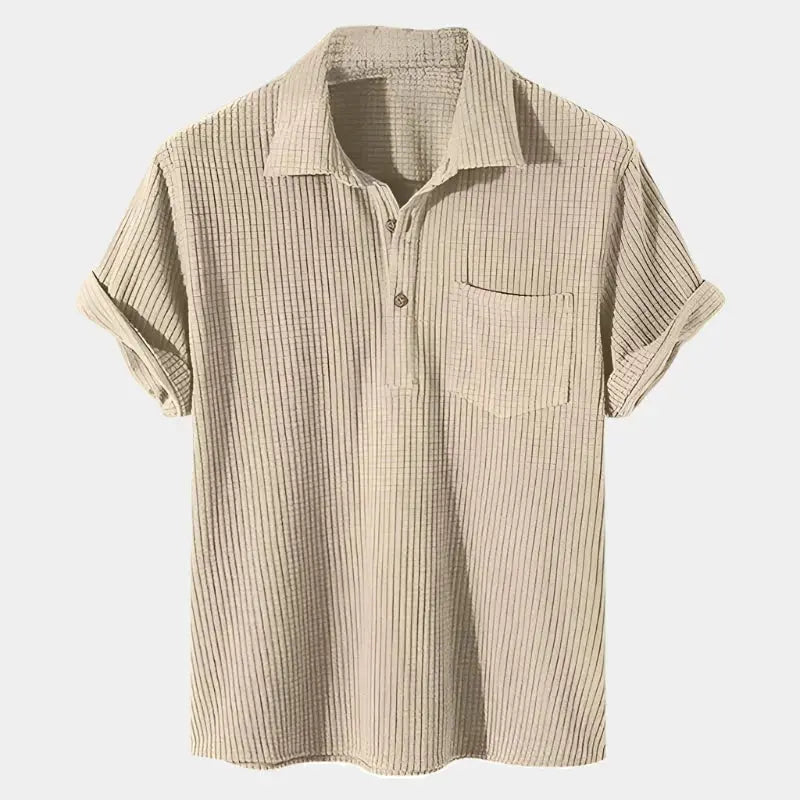 ZVNT shirt Texturiertes Kurzarmhemd für Stil und Komfort – Perfekt für jeden Anlass