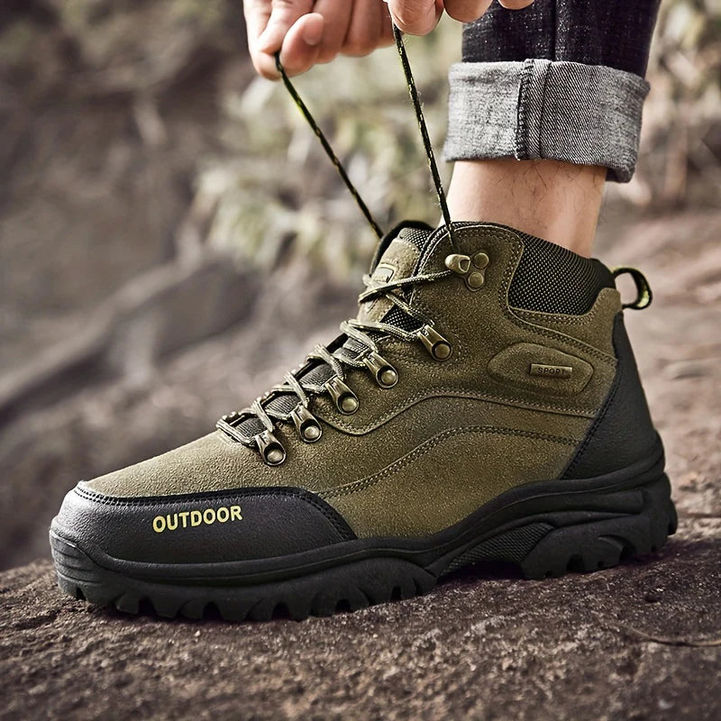 Winterschuhe Herren | Hoher Schnitt Outdoor Stiefel Mit Schnürung