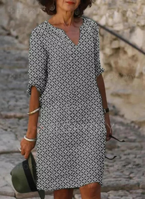 Elegantes Damenkleid Gerda – Lockere Passform für den Sommer-2