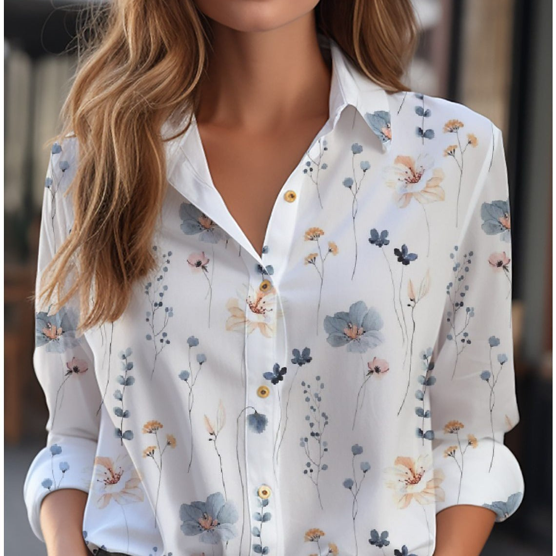 Elegante Damen Bluse mit Muster