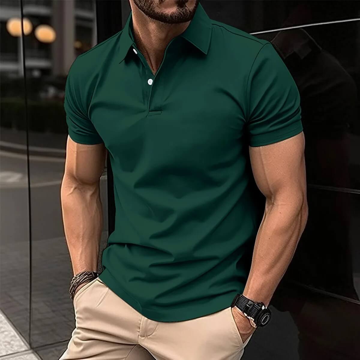 Klassisches Herren Polo Shirt