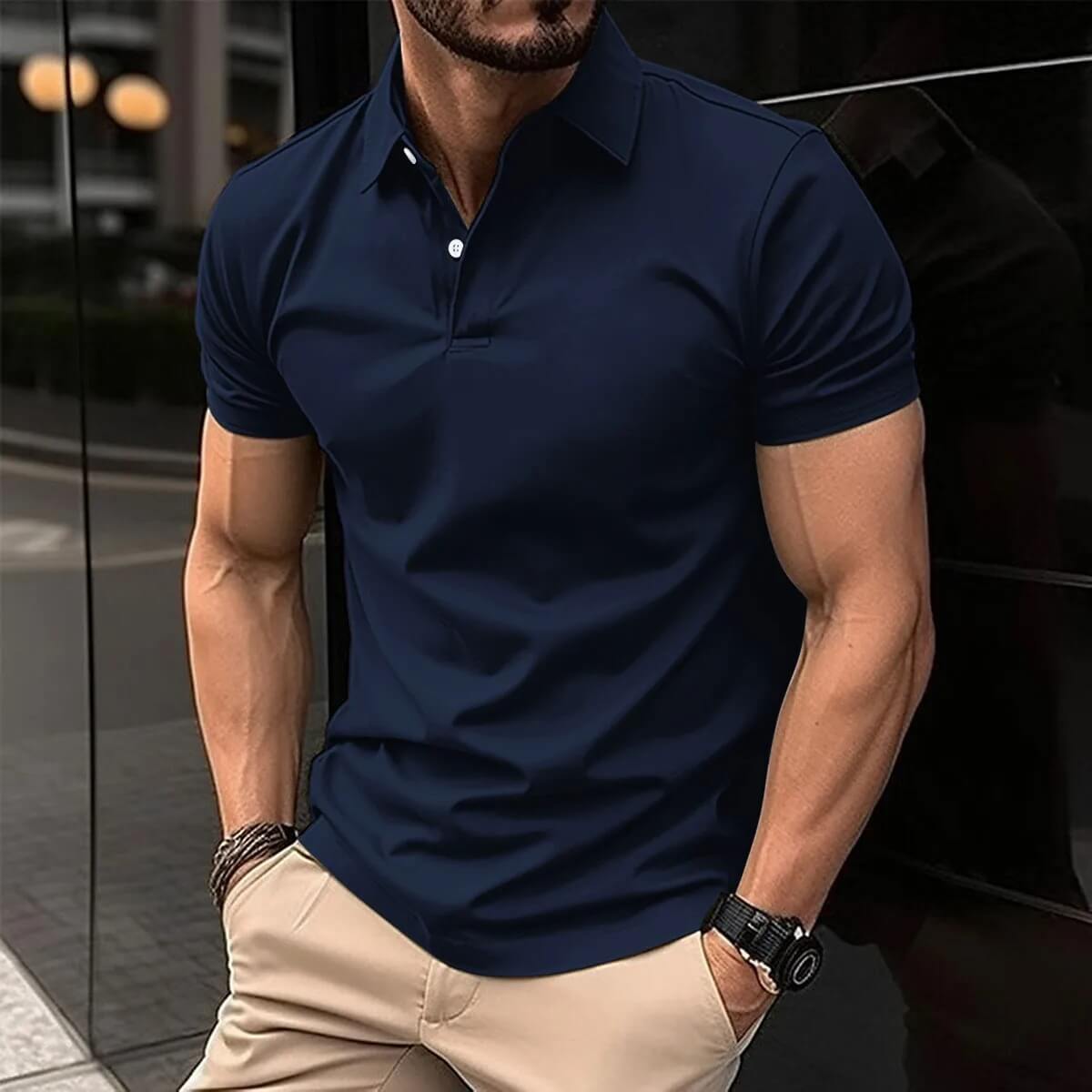 Klassisches Herren Polo Shirt