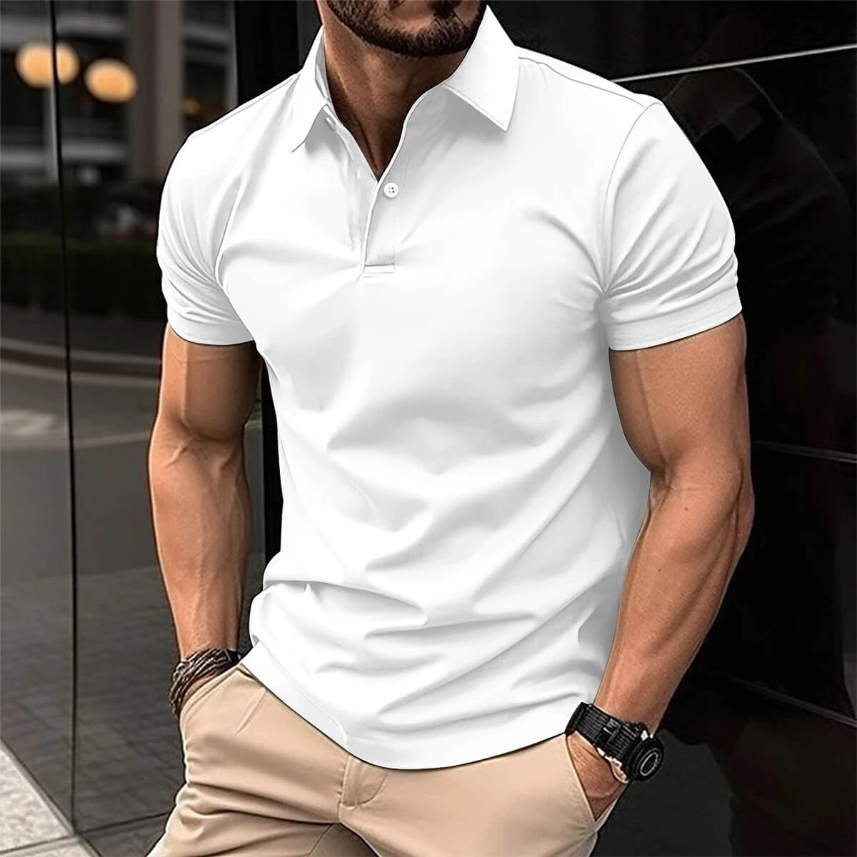 Klassisches Herren Polo Shirt