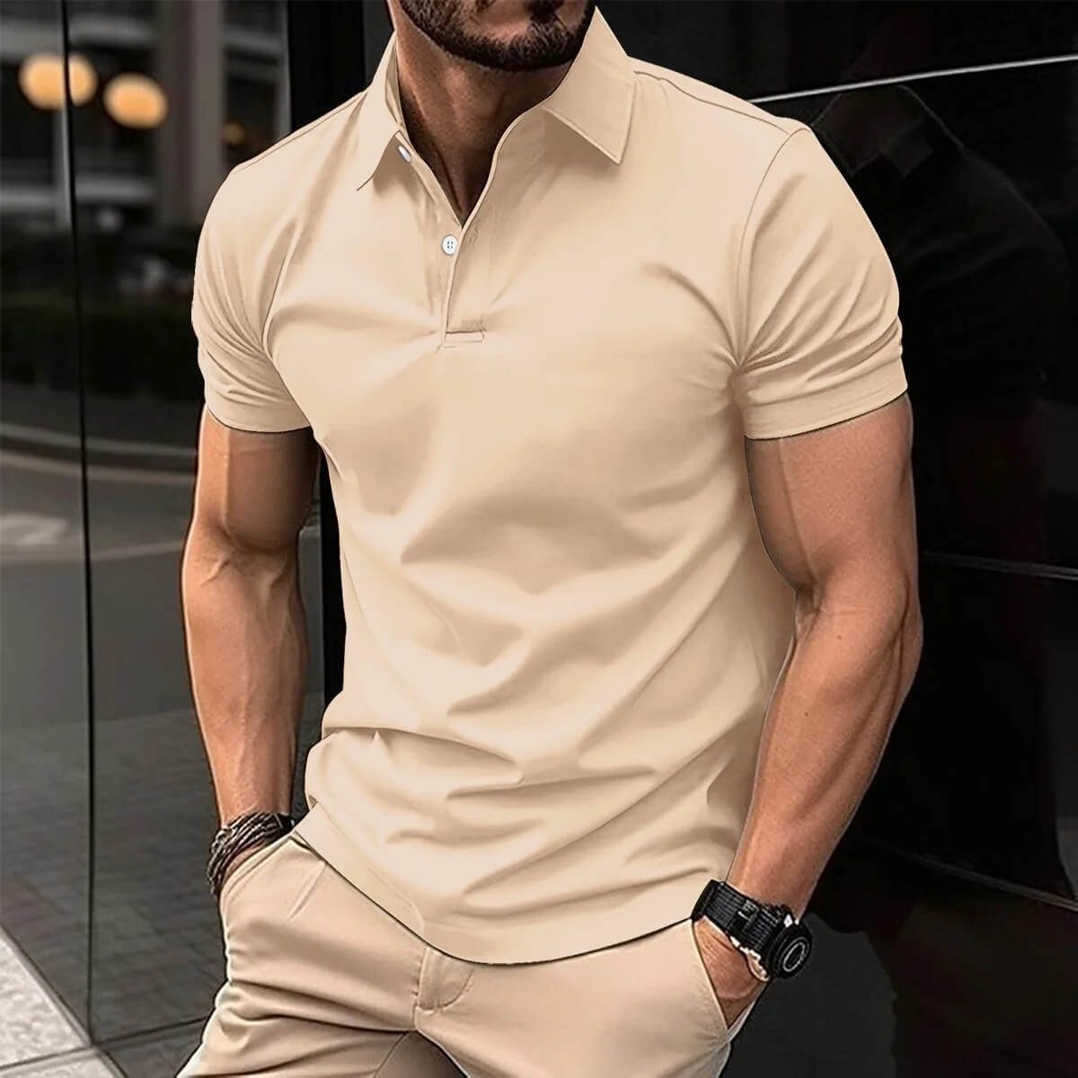 Klassisches Herren Polo Shirt
