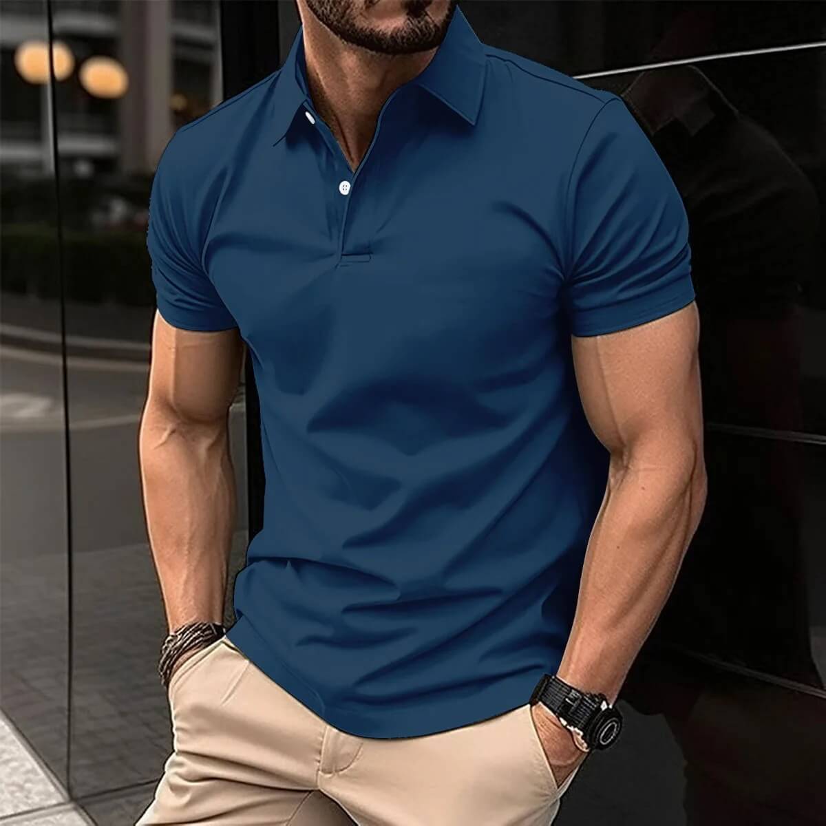Klassisches Herren Polo Shirt