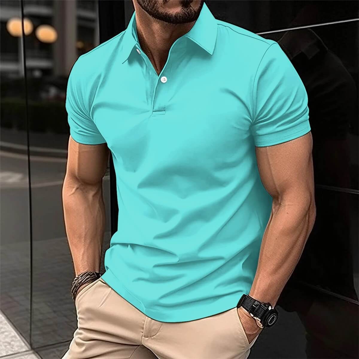 Klassisches Herren Polo Shirt
