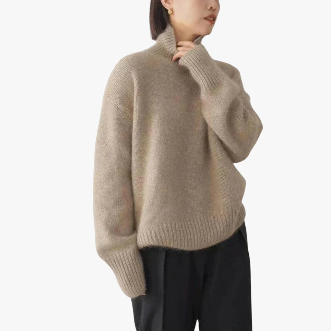 Damen Strick Rollkragenpullover | Oversize
