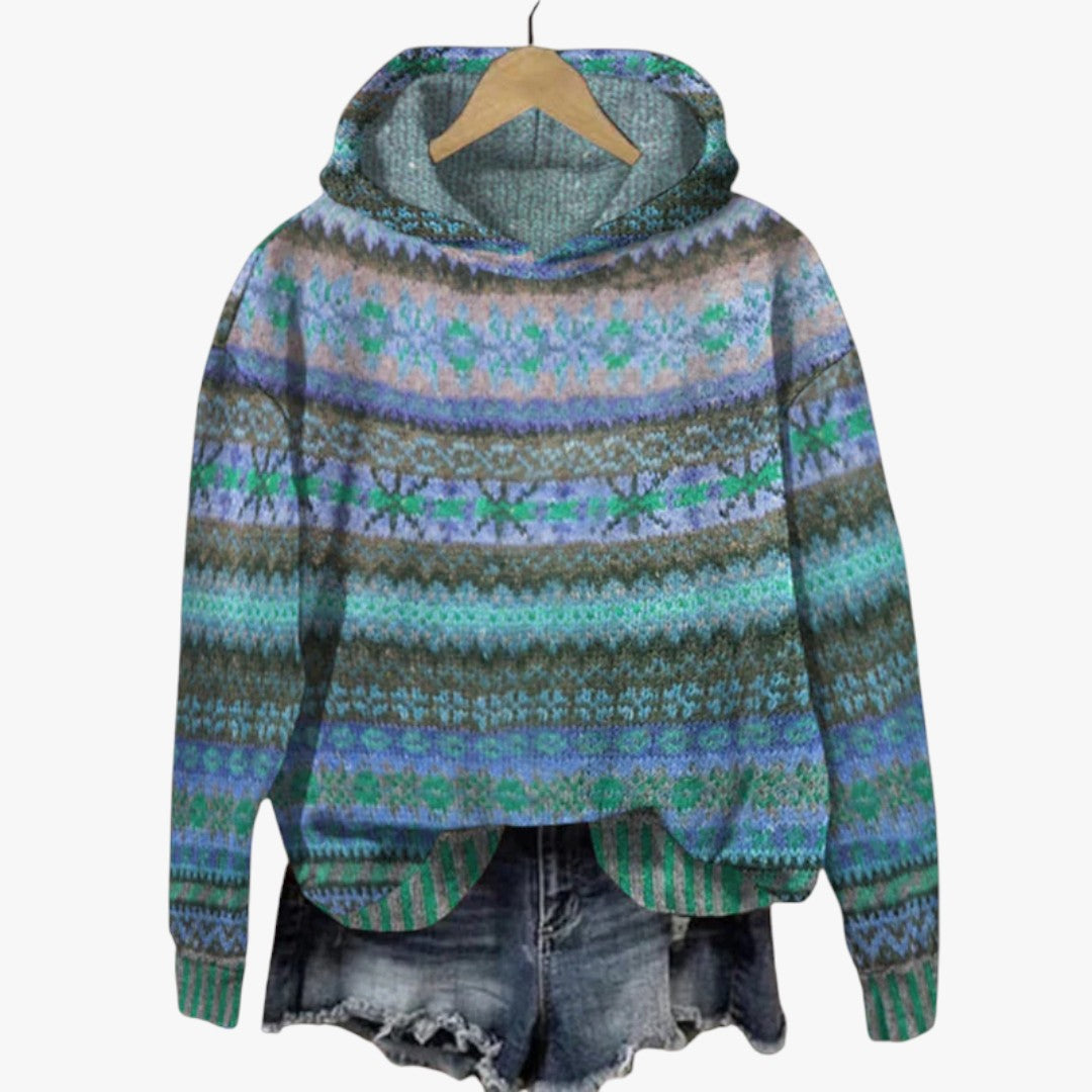 Damen Norweger Winter Kapuzenpullover