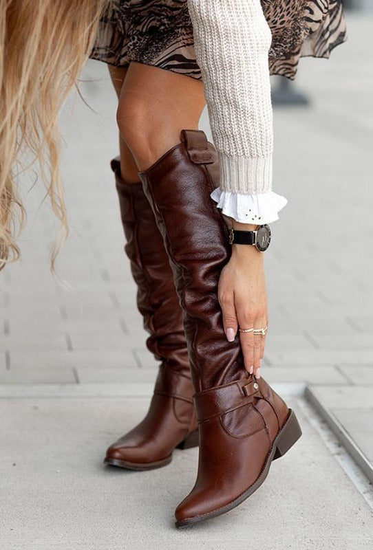 Kniehohe Winterstiefel für Damen