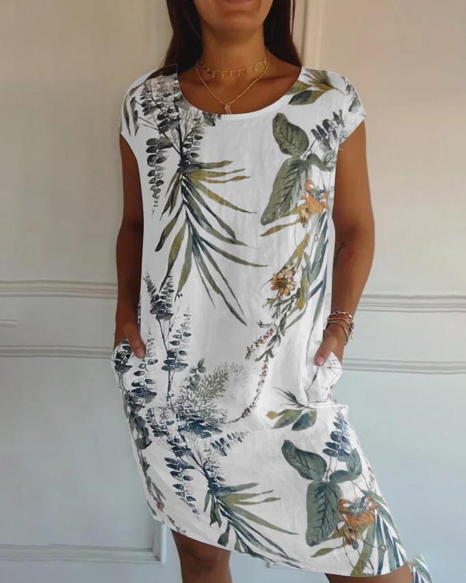 Damen leichtes Sommer Kleid | Midi