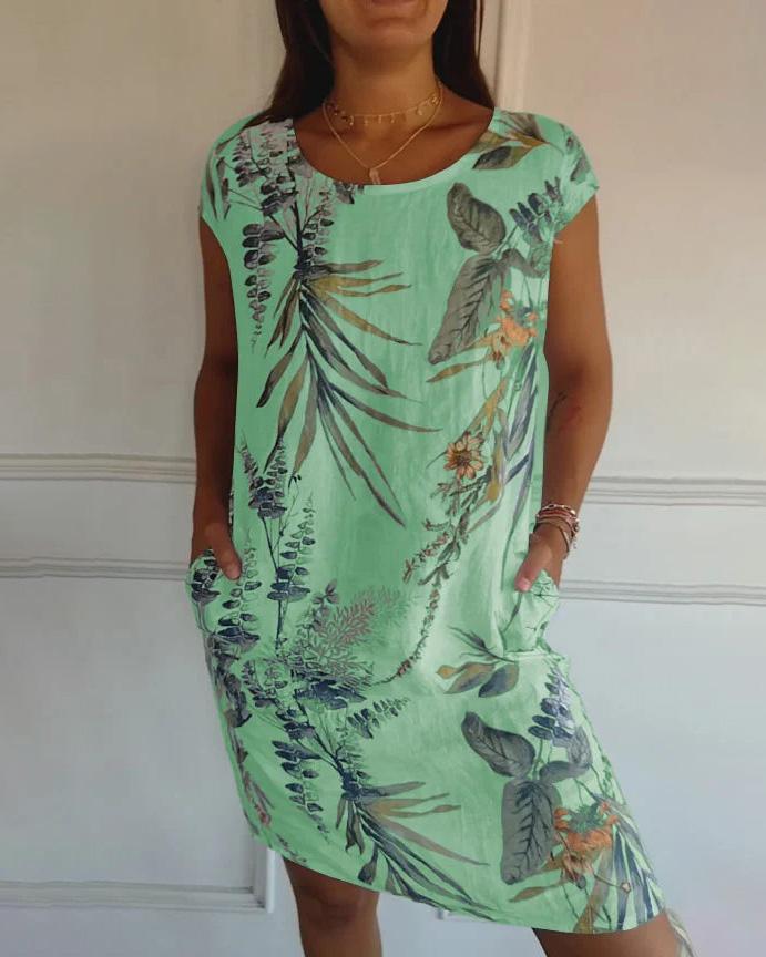 Damen leichtes Sommer Kleid | Midi